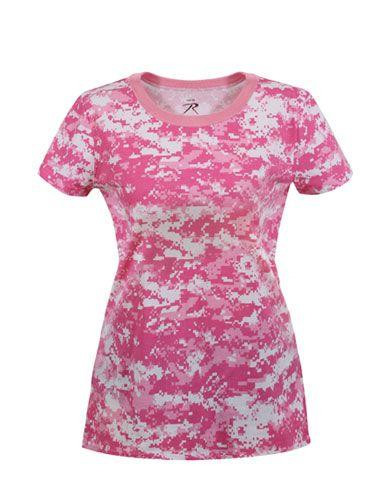 Rothco Camouflage T-Shirt (Pink Camo, XS)
