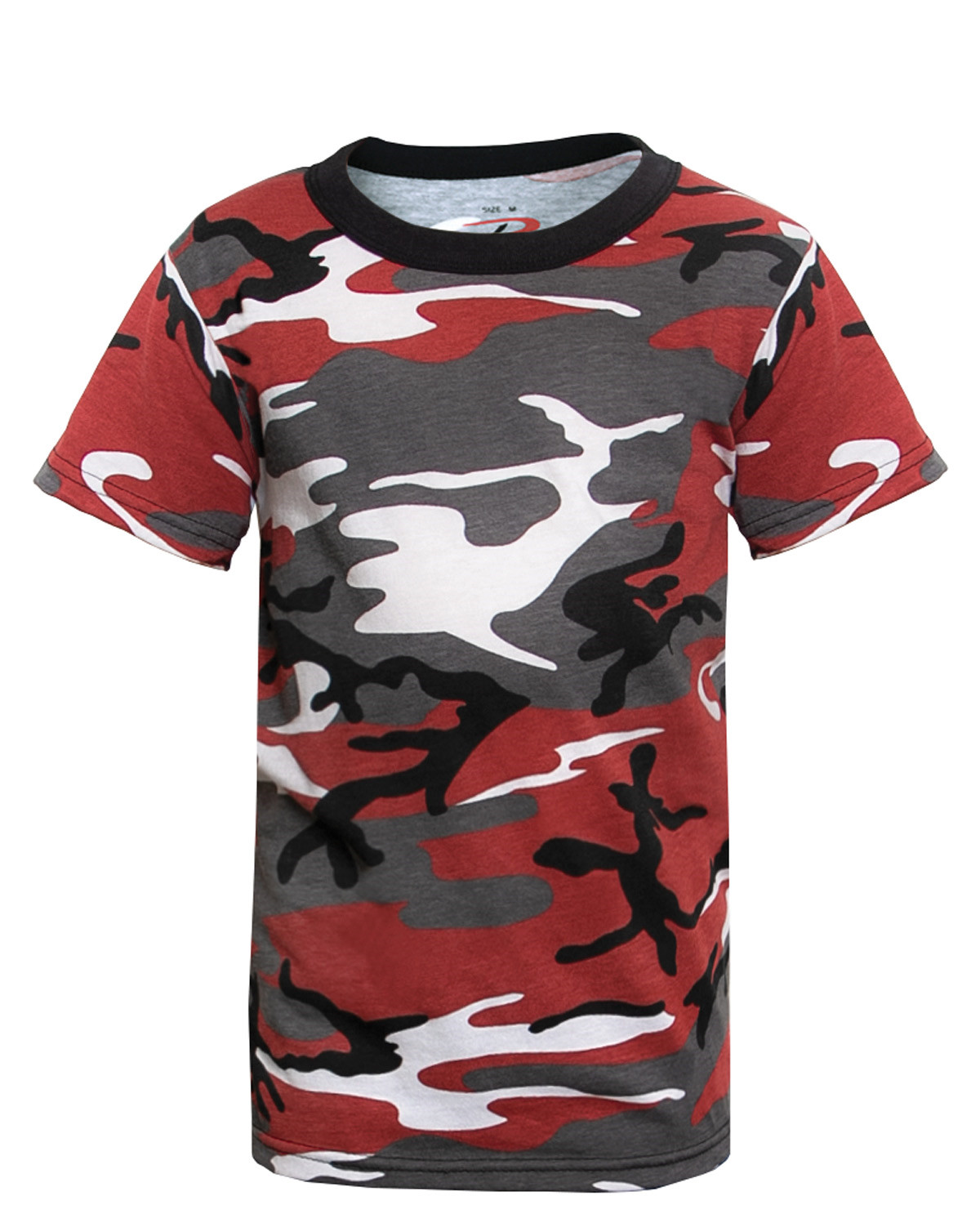 Rothco Camouflage T-shirts til børn (Rød Camo, 110-116 / XS)