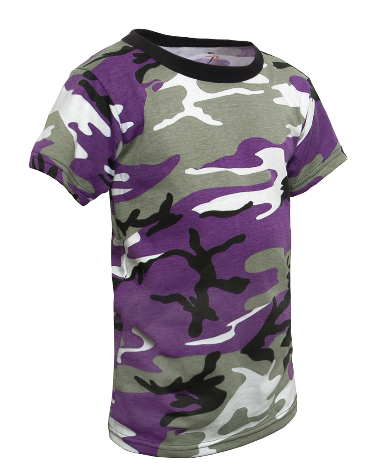 Rothco Camouflage T-shirts til børn (Lilla Camo, 110-116 / XS)