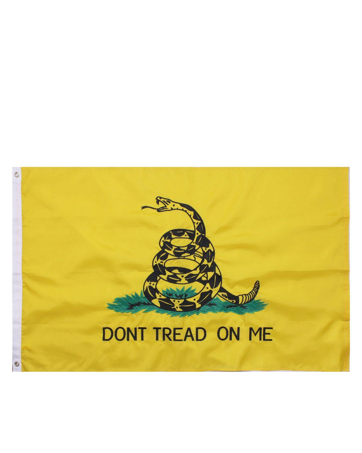 Rothco Deluxe Flag - 'Don't Tread On Me' (Gul / Sort, One Size)