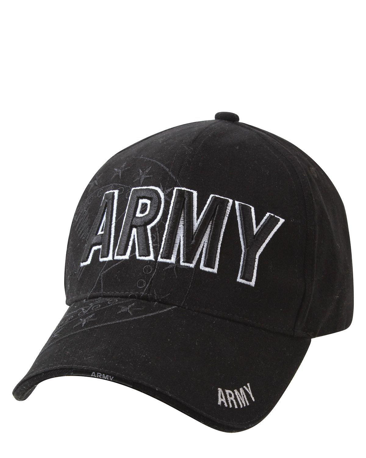Rothco Deluxe Low Profile Cap (Sort m. ARMY, One Size)