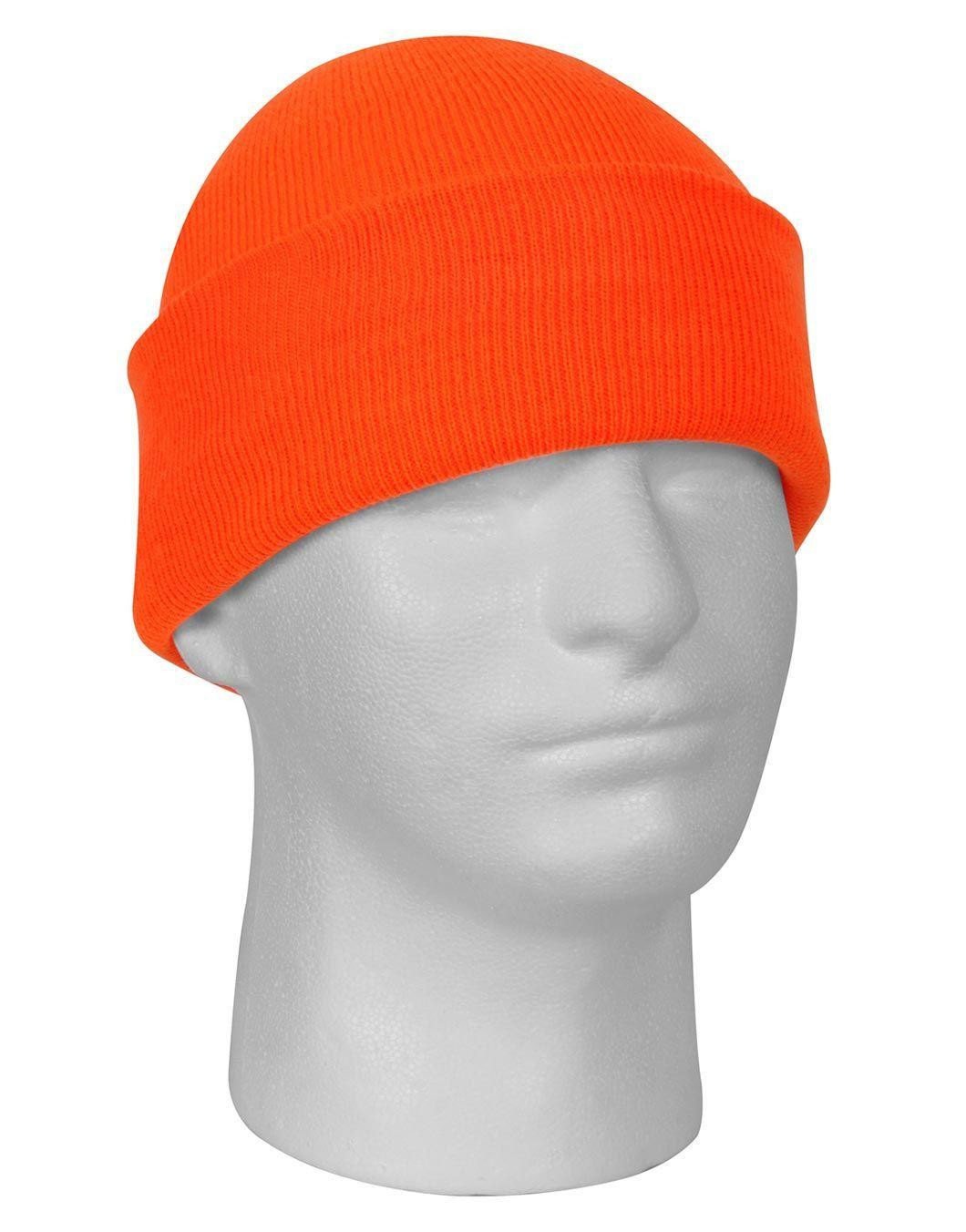 Rothco Deluxe Strikket Watch Cap (Safety Orange, One Size)