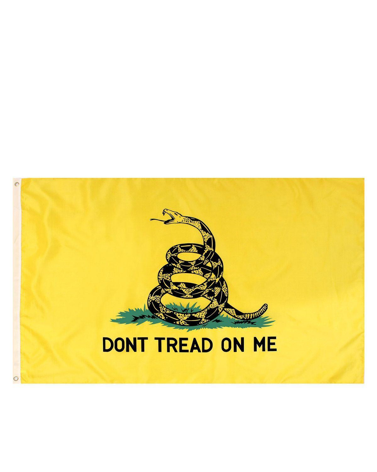 Rothco Flag - 'Don't Tread On Me' - Lille (Gul / Sort, One Size)
