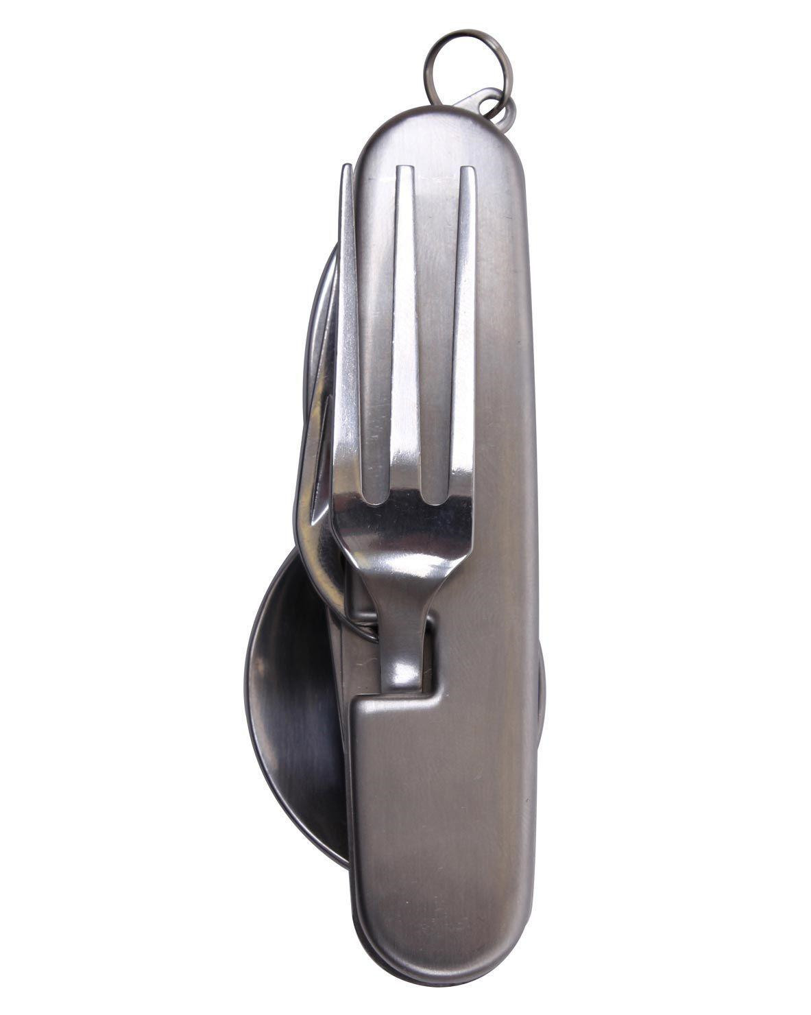 Rothco Foldebestik m. Lommekniv, Spiseredskaber & Dåseåbner (Stål, One Size)