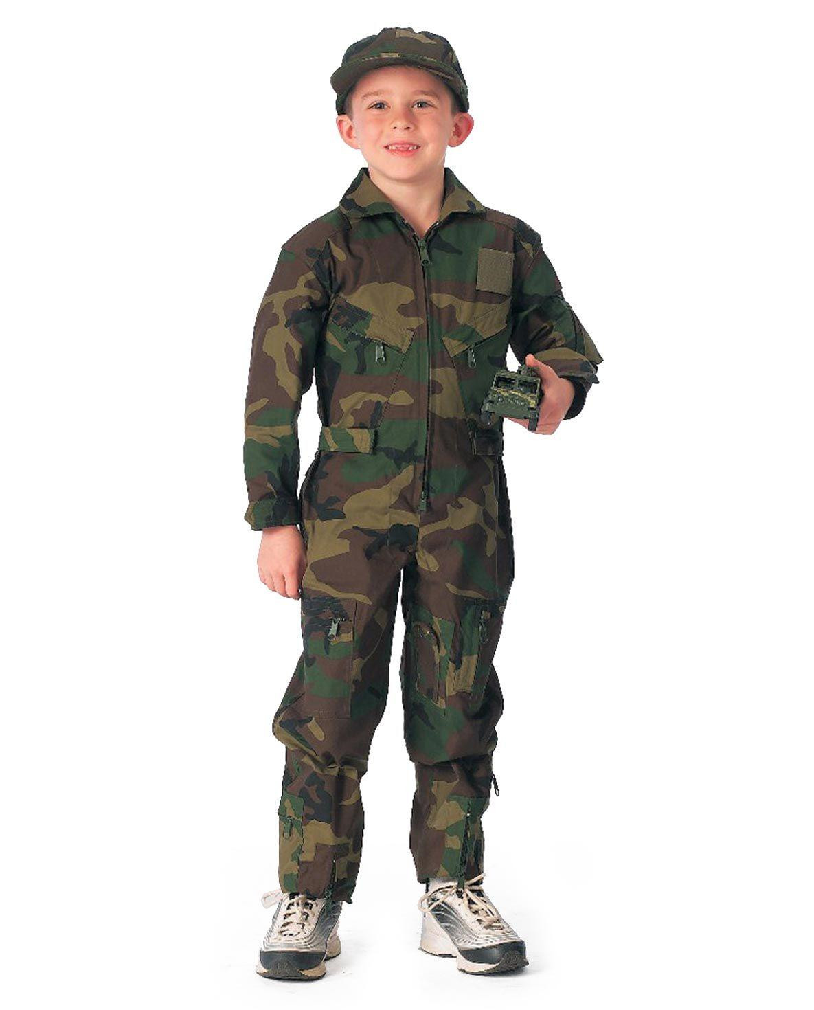 #3 - Rothco Heldragt til Børn - 'Air Force Type' (Woodland, XL)