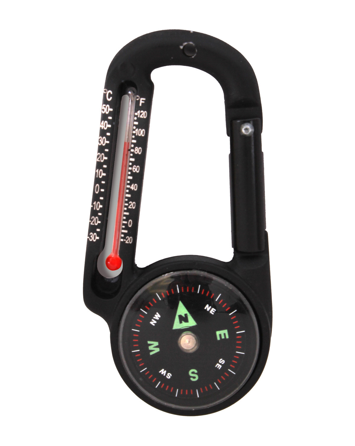 Rothco Karabinhage m. Thermometer (Sort, One Size)