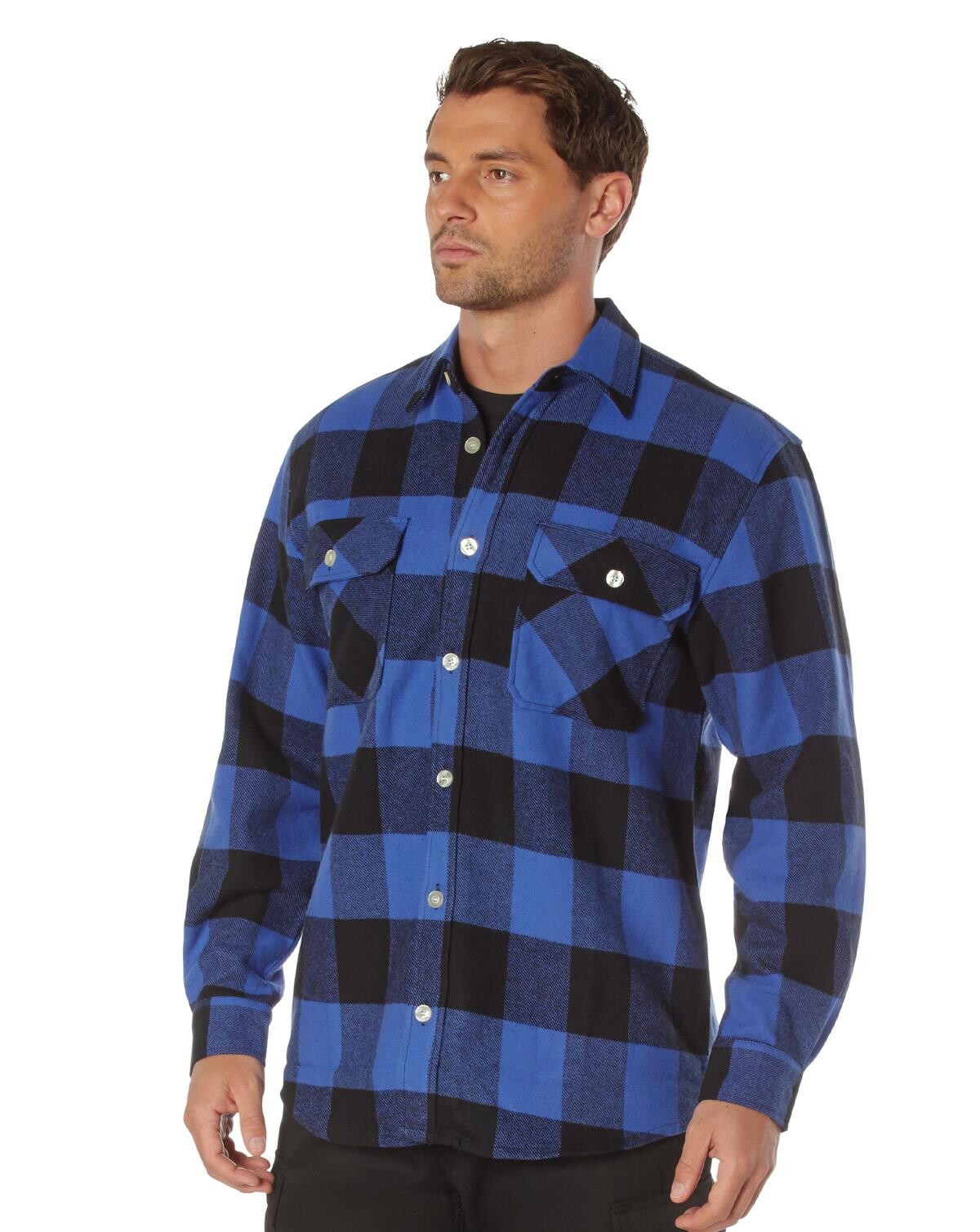 Rothco Klassisk Skovmandsskjorte (Blå, XS)