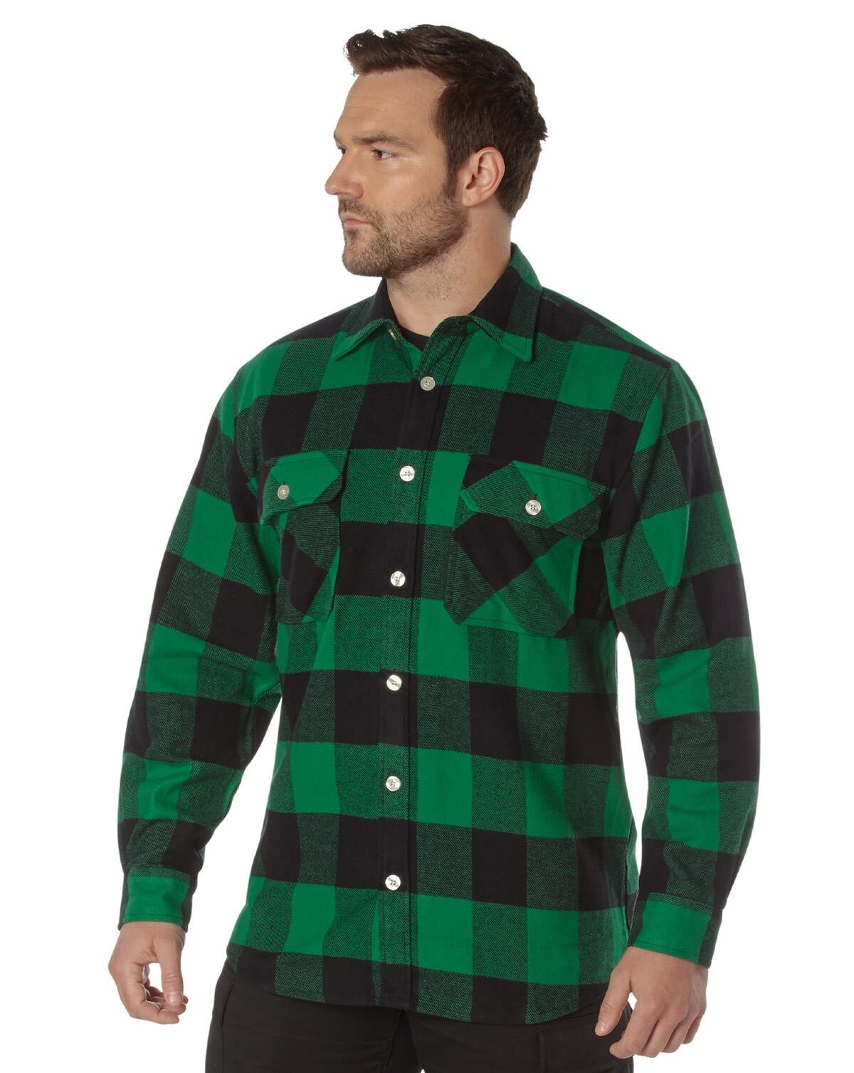 11: Rothco Klassisk Skovmandsskjorte (Grøn, 4XL)