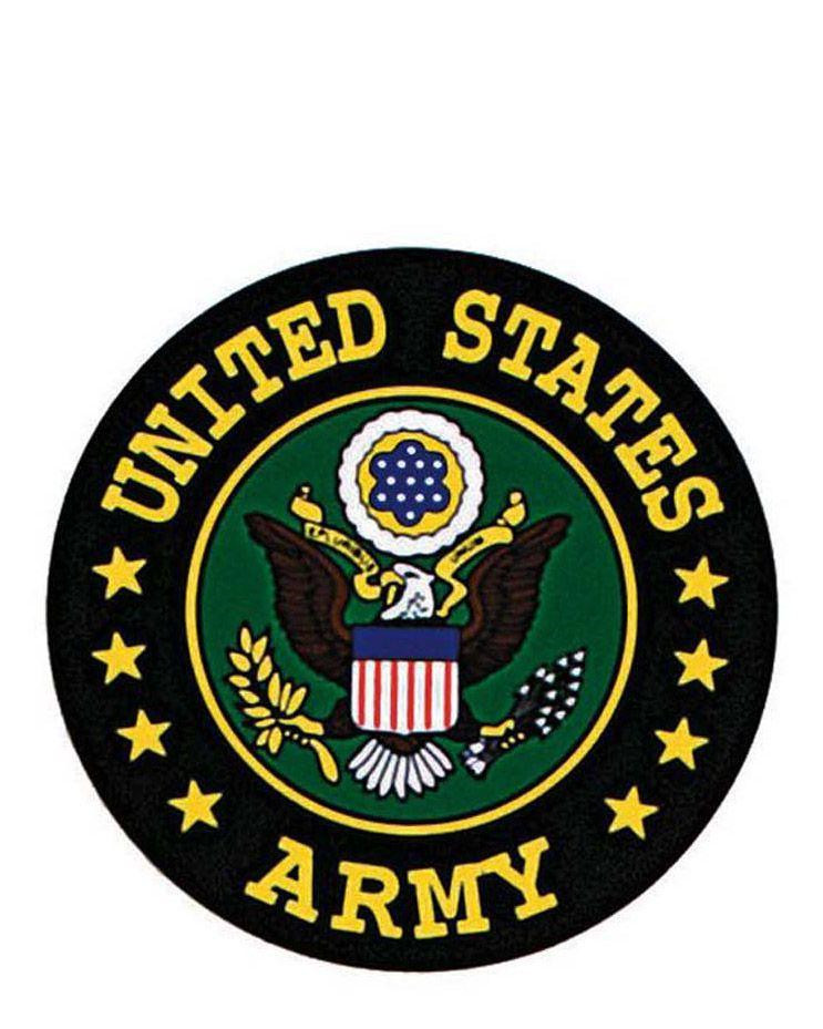 6: Rothco Klistermærke - US Army Seal-mærkat (Sort, One Size)