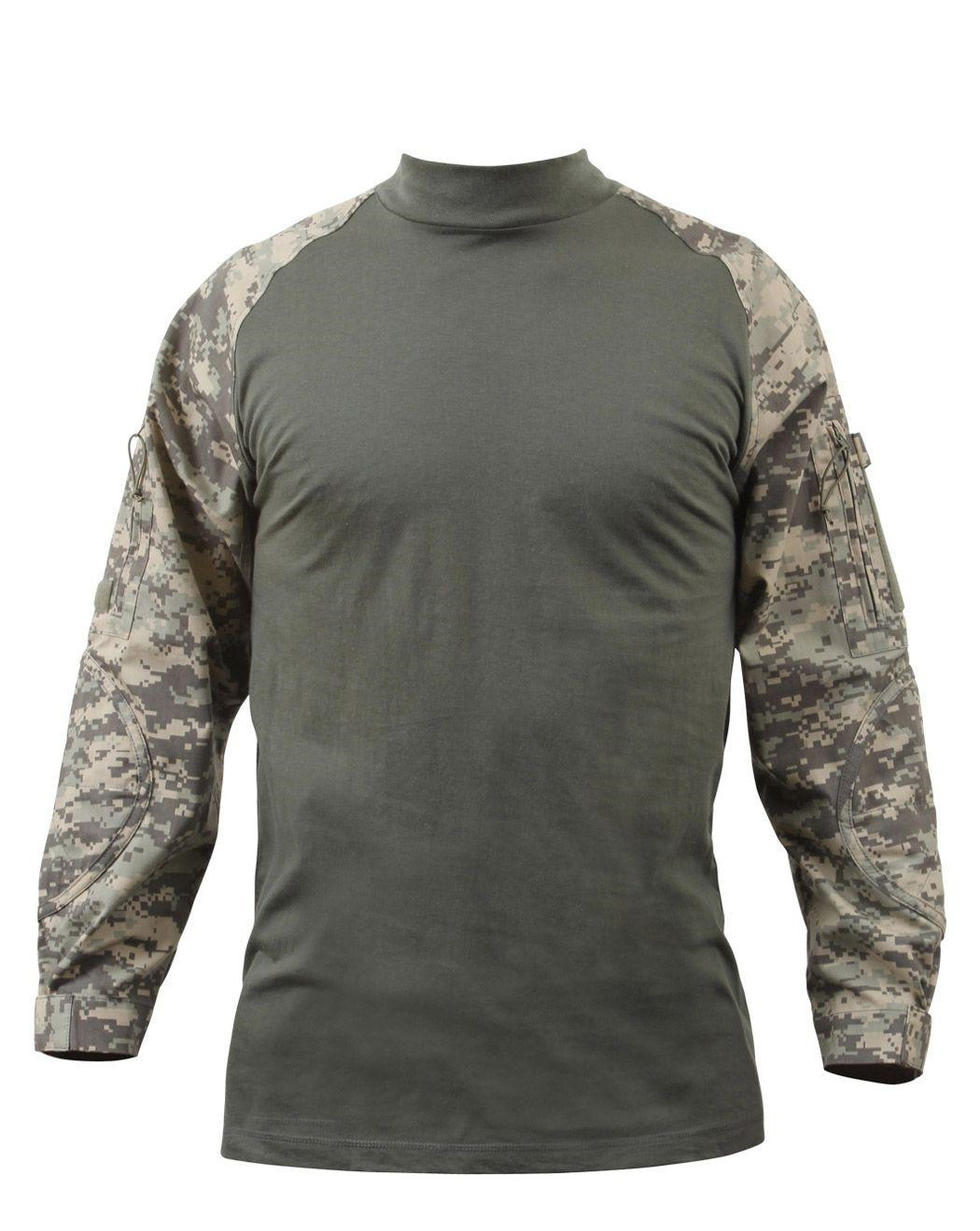 Rothco Langærmet T-Shirt - Kampskjorte (ACU / Foliage Green, S)