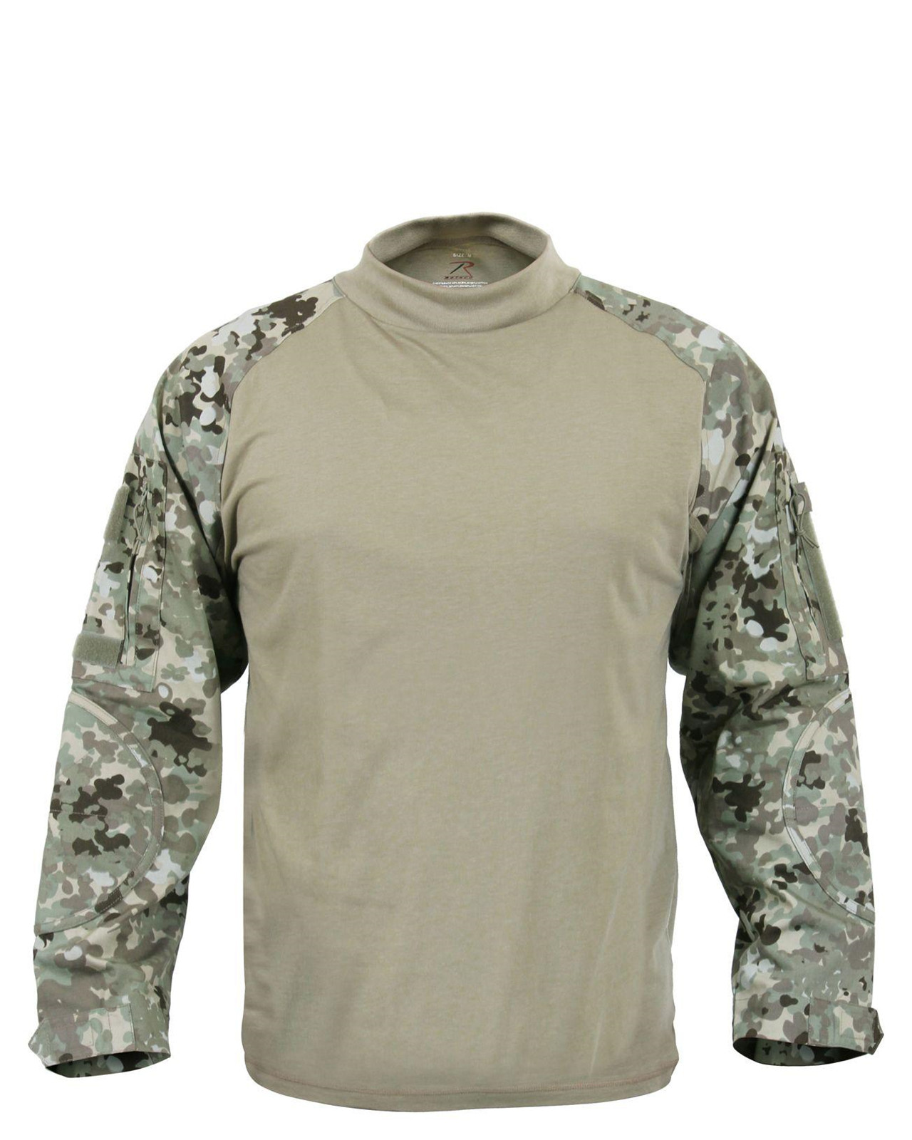 Rothco Langærmet T-Shirt - Kampskjorte (Total Terrain Camo, M)