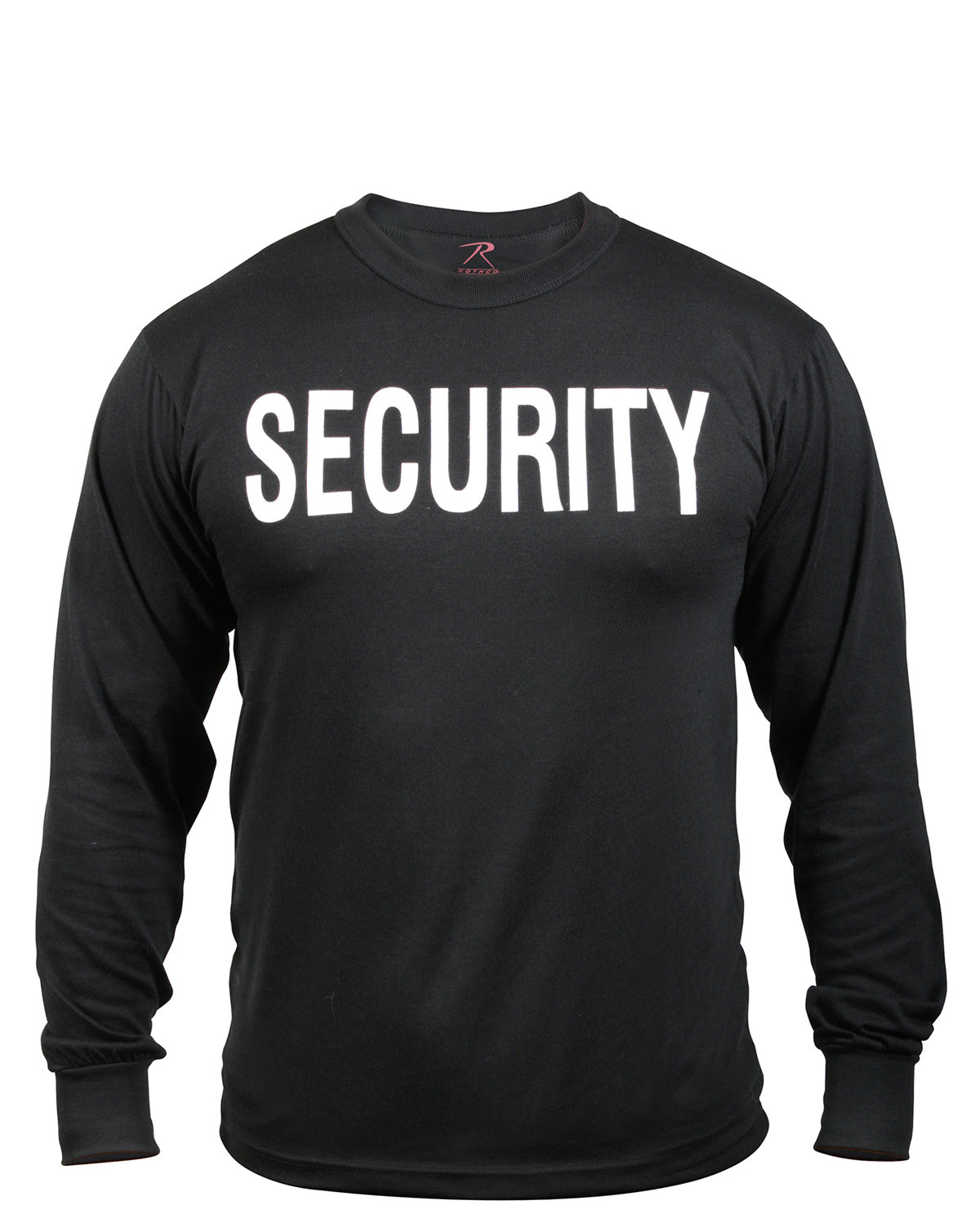 Rothco Langærmet T-Shirt - 'Security' (Sort, L)