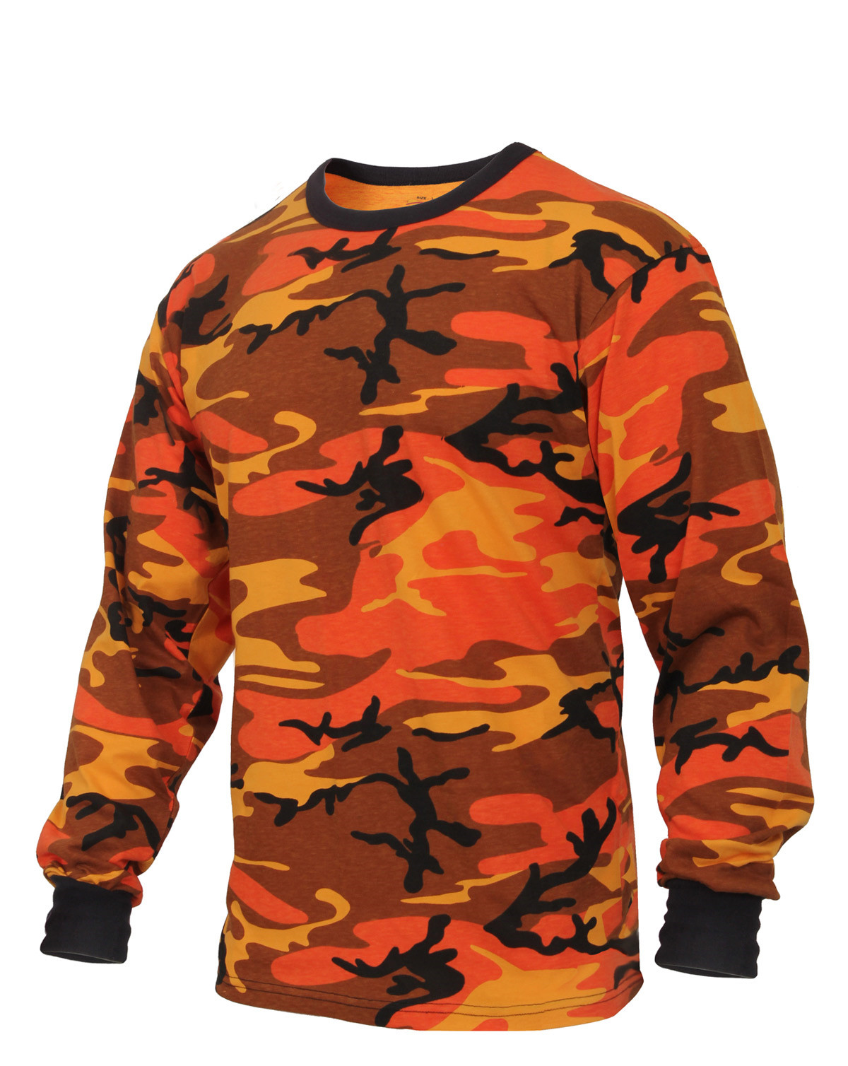 Rothco Langærmet T-shirt (Orange Camo, M)