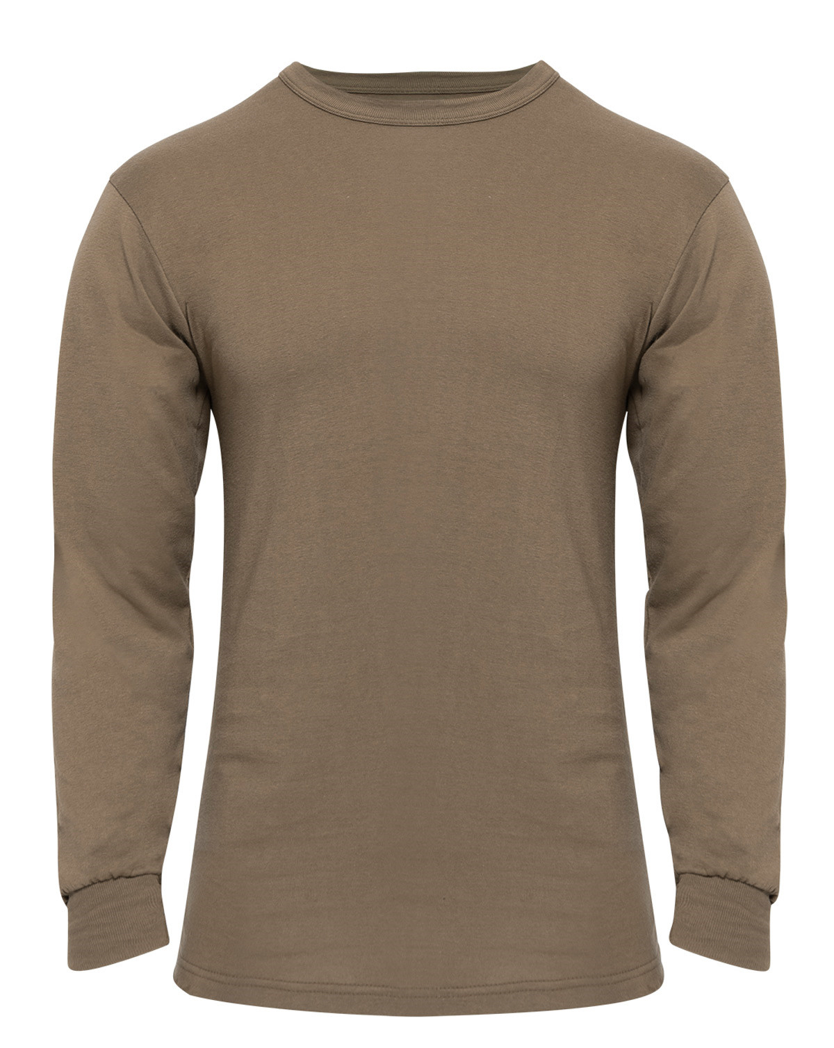 Rothco Langærmet T-shirt (Brun, XL)