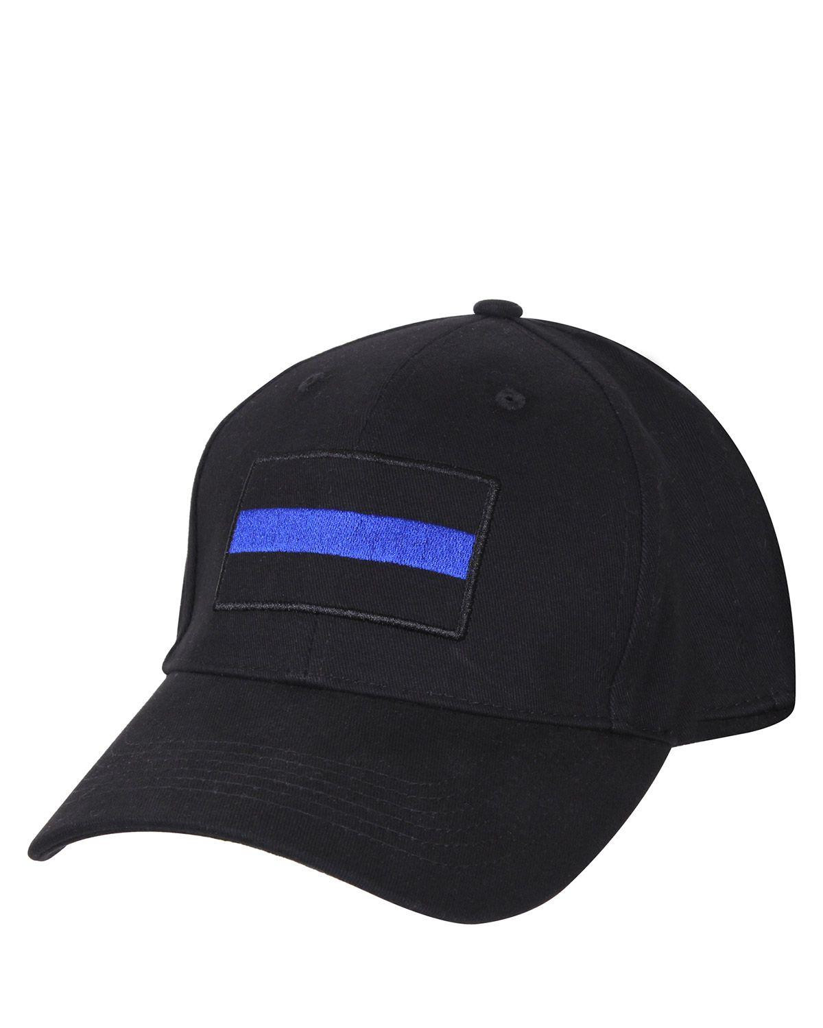 Rothco Low Profile Cap - Single Thin Blue Line (Sort, One Size)