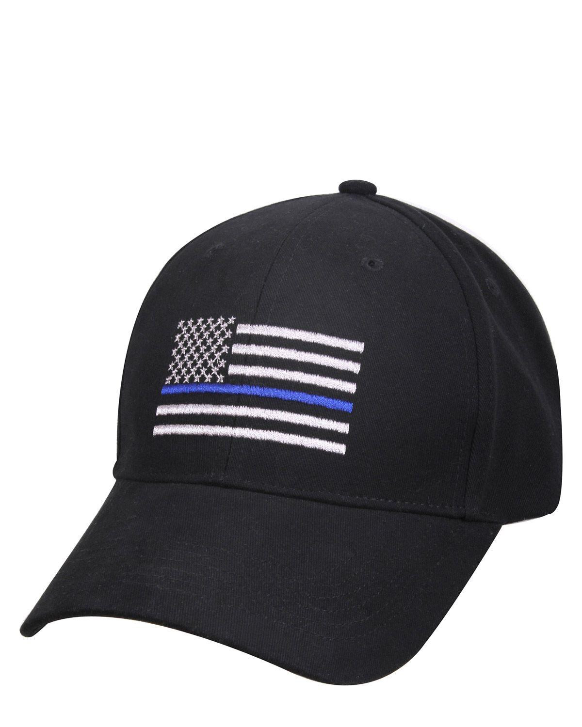 Rothco Low Profile Cap - Thin Blue Line (Sort, One Size)