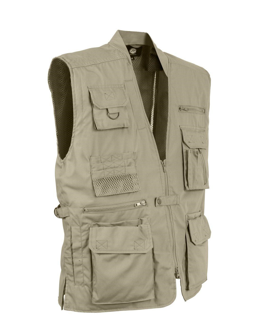 6: Rothco Low Profile Cargo Vest (Khaki, 4XL)