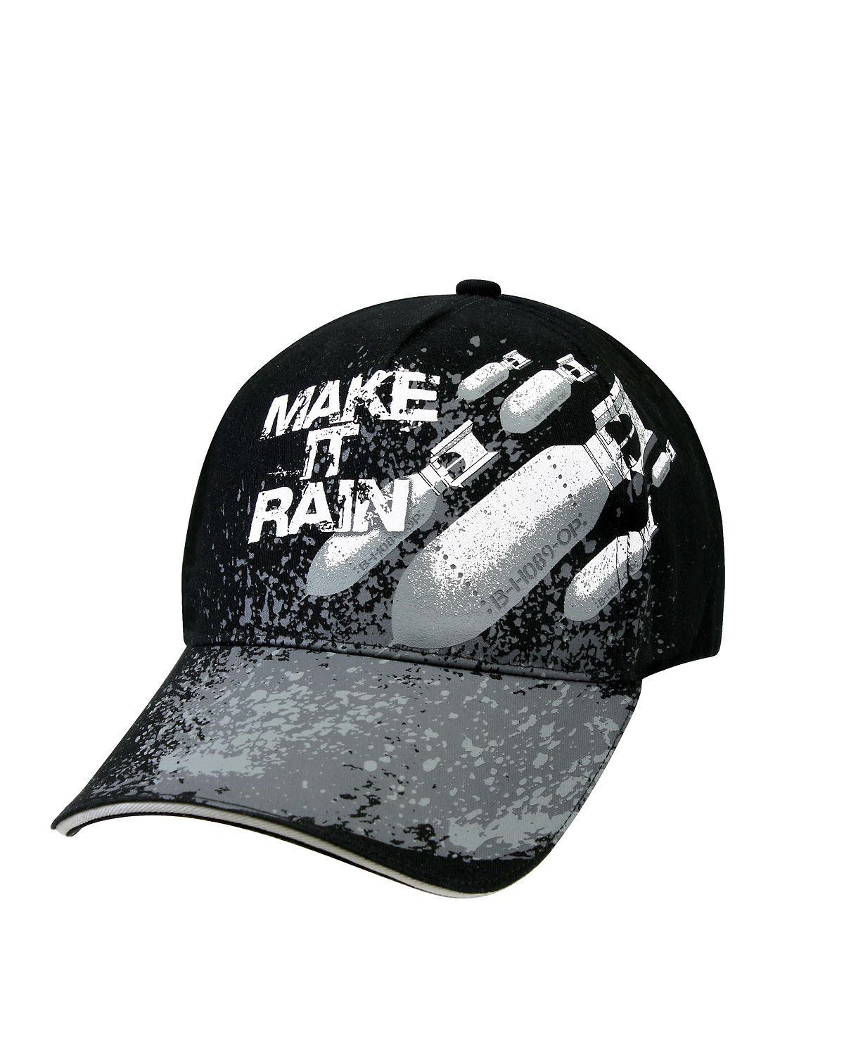 Rothco Militær Cap - 'Make It Rain' (Sort m. "Make It Rain" Motiv, One Size)