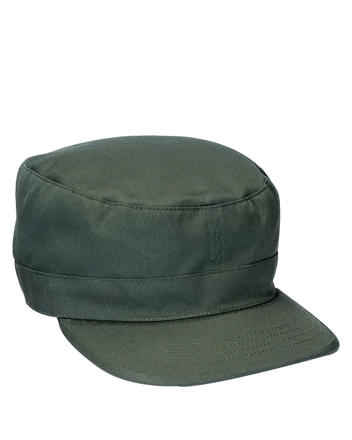 Rothco Military Fatigue Cap - Justerbar (Oliven, One Size)