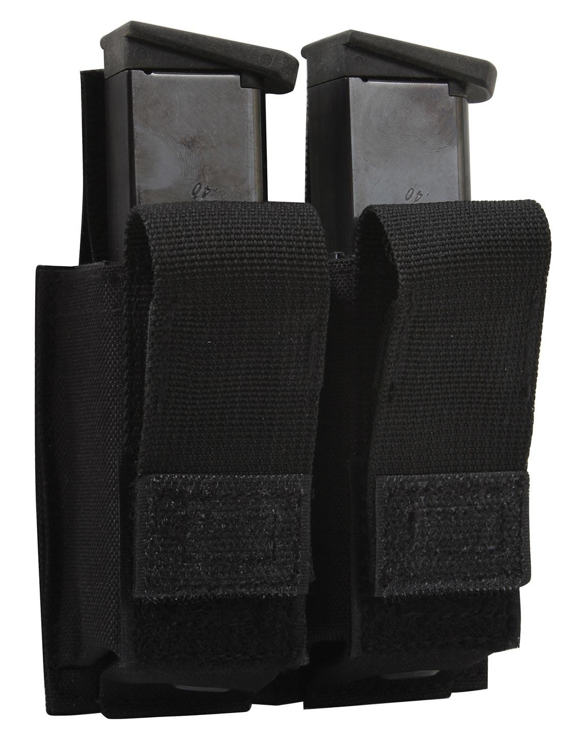 Rothco Molle Double Pistol Mag Pouch (Sort, One Size)