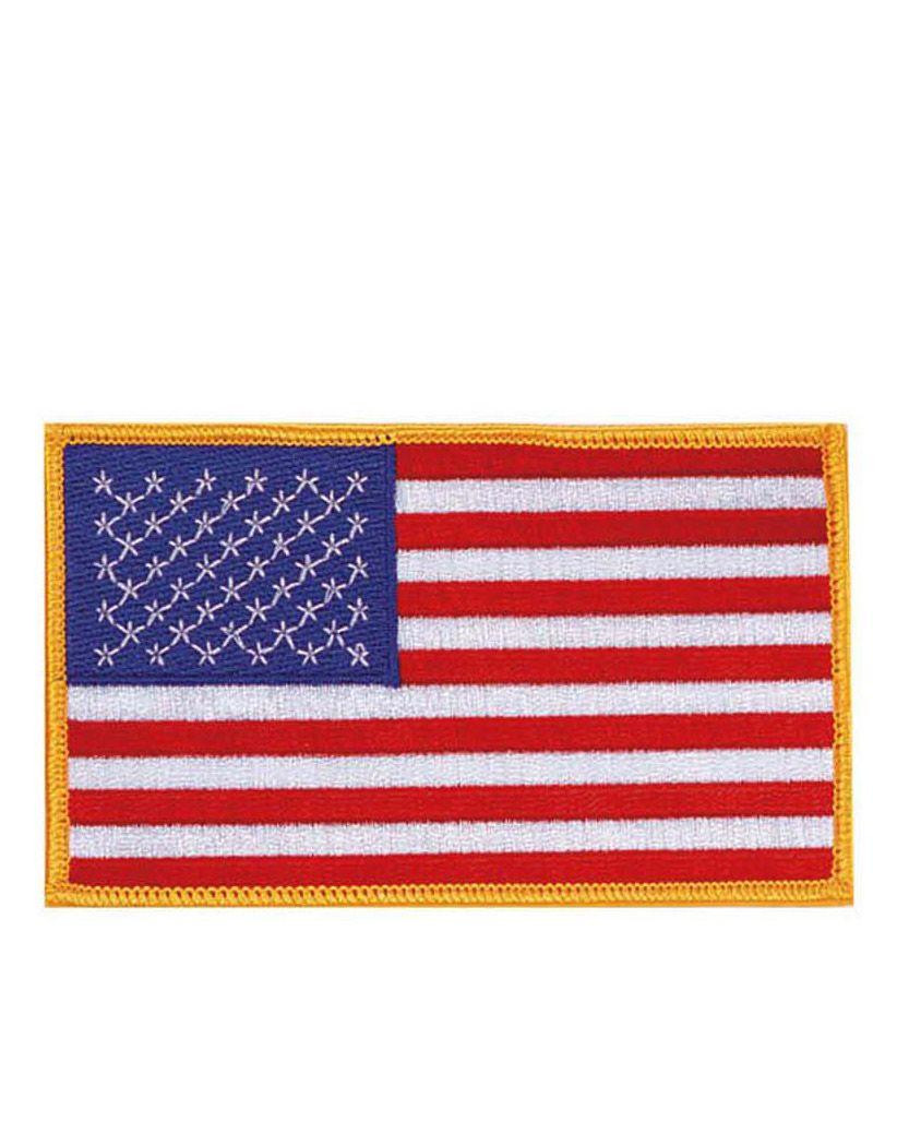 Rothco Patch m. Amerikansk Flag (Rød / Hvid / Blå, One Size)