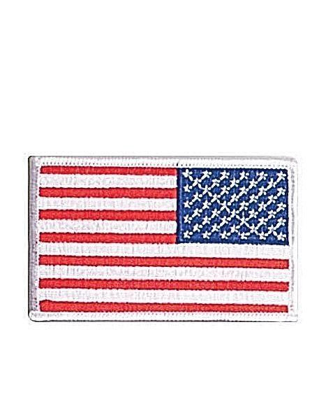 7: Rothco Patch U.S. Flag - Stryge/Sy På (Rød / Hvid / Blå, One Size)