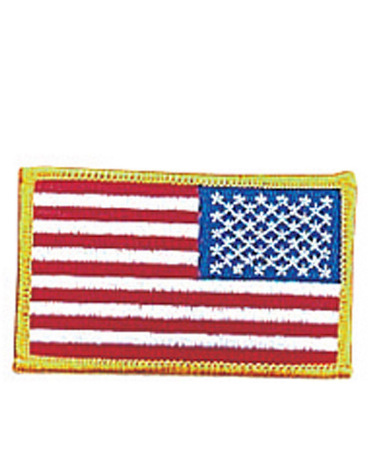 Rothco Patch U.S. Flag - Stryge/Sy På (Rød / Hvid / Blå / Gul, One Size)