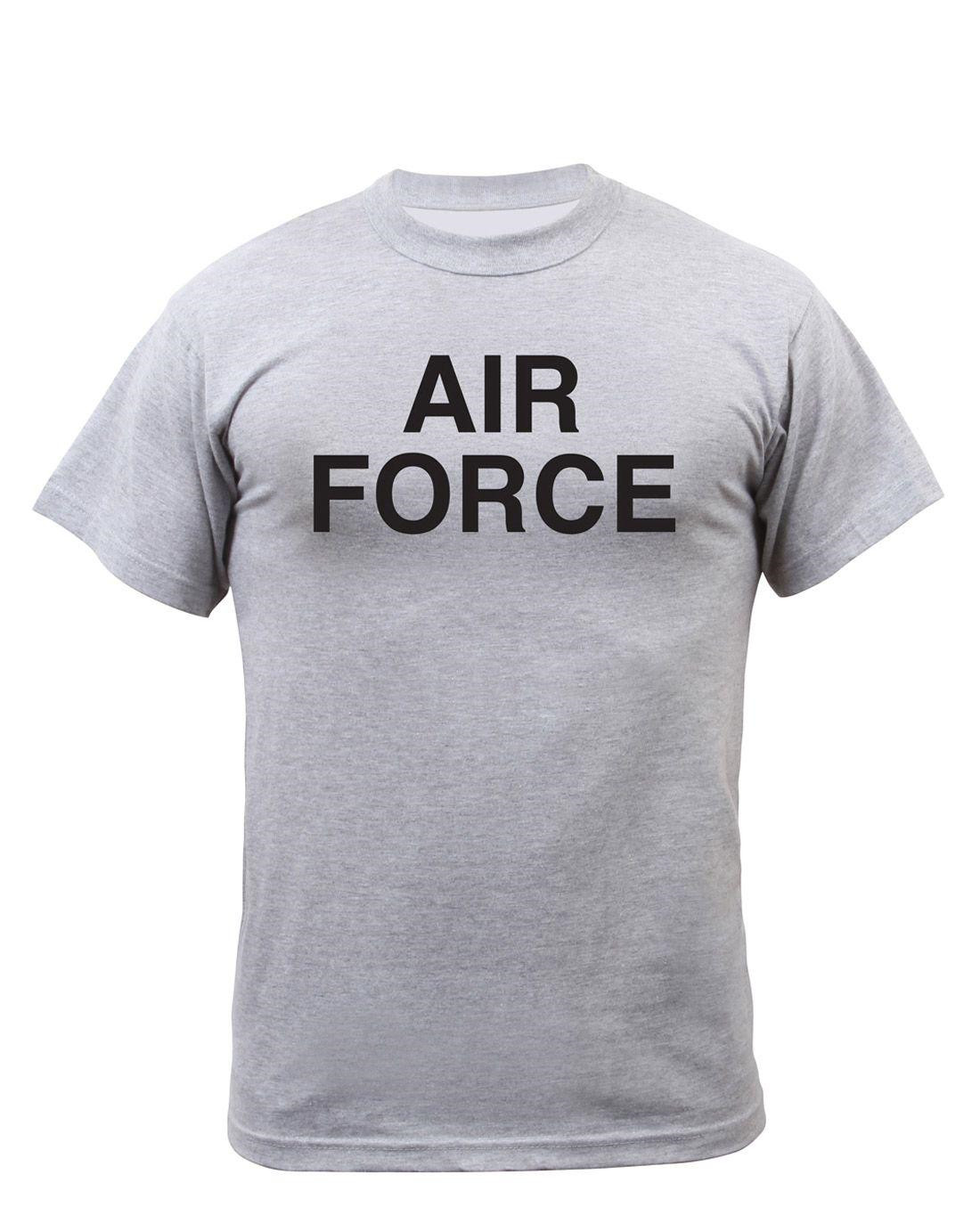 Rothco Physical Training T-shirt - 'ARMY' (Grå m. Air Force, M)