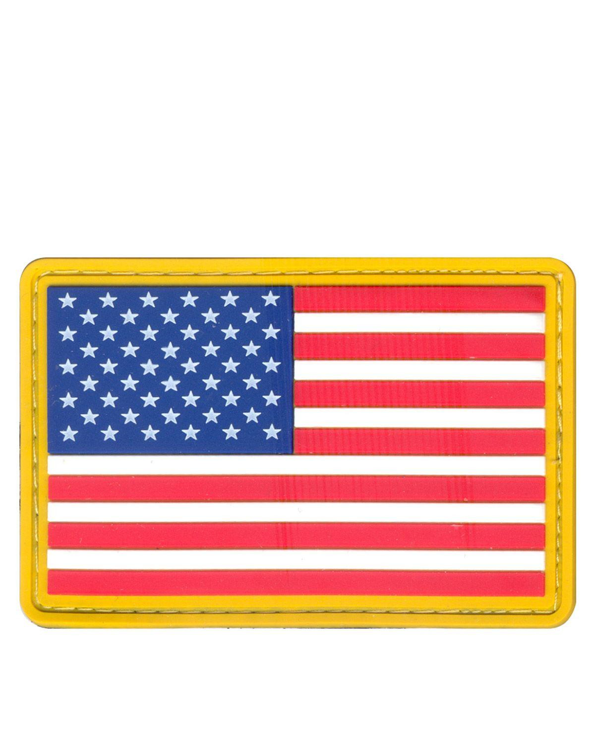 6: Rothco PVC Patch - US Flag (Rød / Hvid / Blå, One Size)