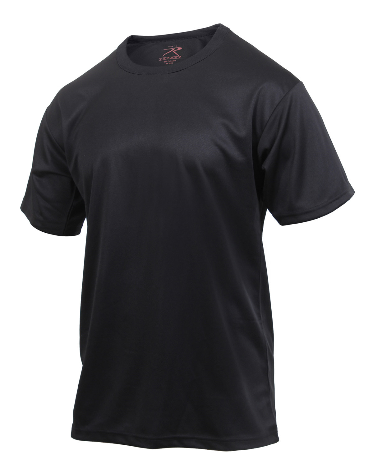Rothco Svedtransporterende T-shirt - Hurtigtørrende (Sort, 3XL)