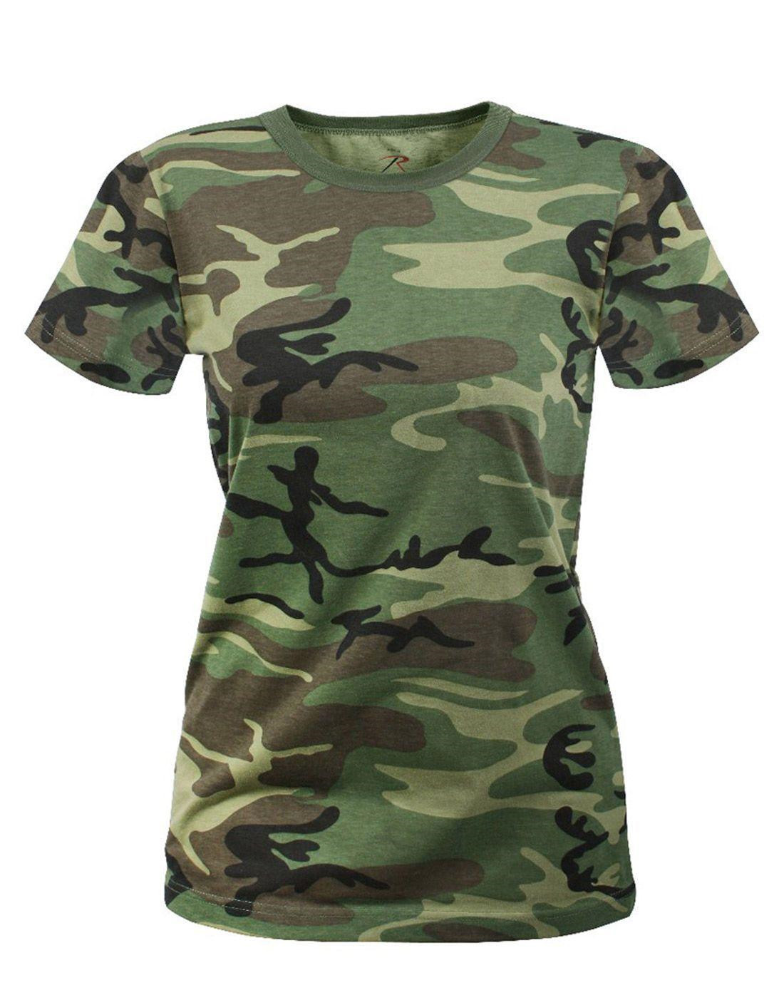 9: Rothco T-Shirt, Long (Woodland, XS)