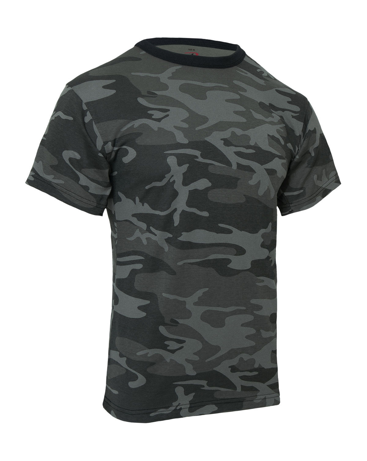 6: Rothco T-shirt - Mange Camouflager (Black Camo, XL)