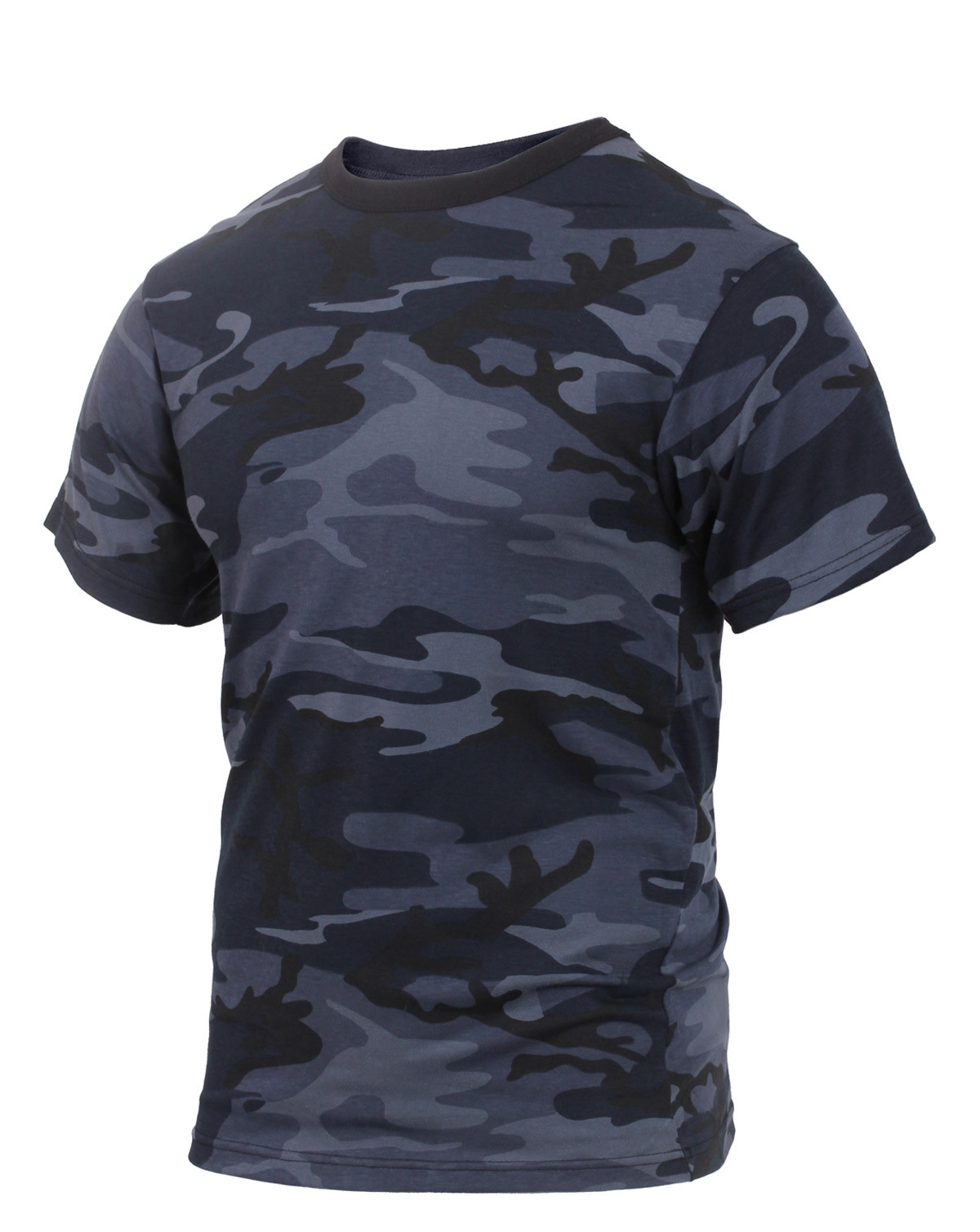 Rothco T-shirt - Mange Camouflager (Blå Midnat Camo, S)