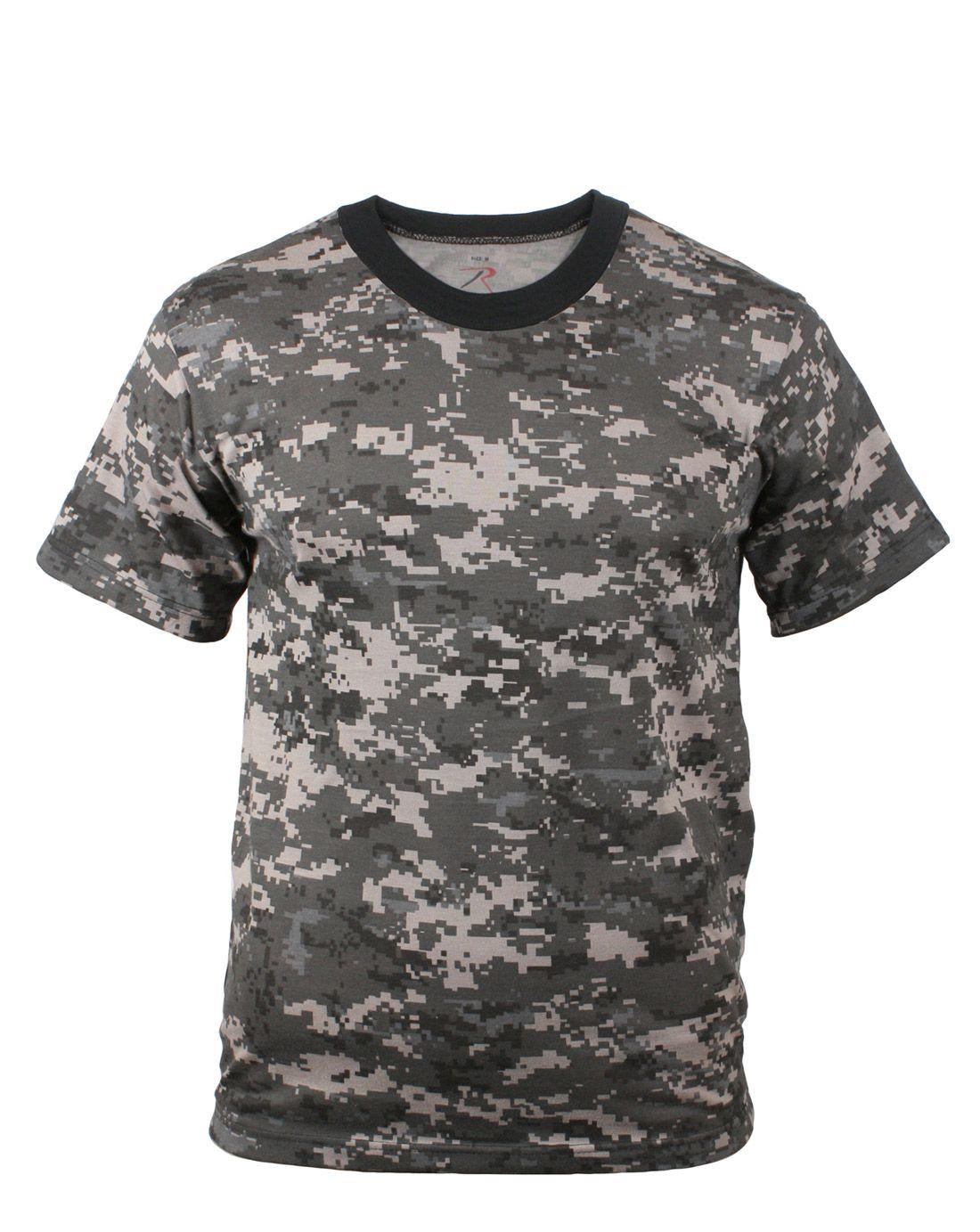Rothco T-shirt - Mange Camouflager (Dæmpet Urban Digital Camo, XL)