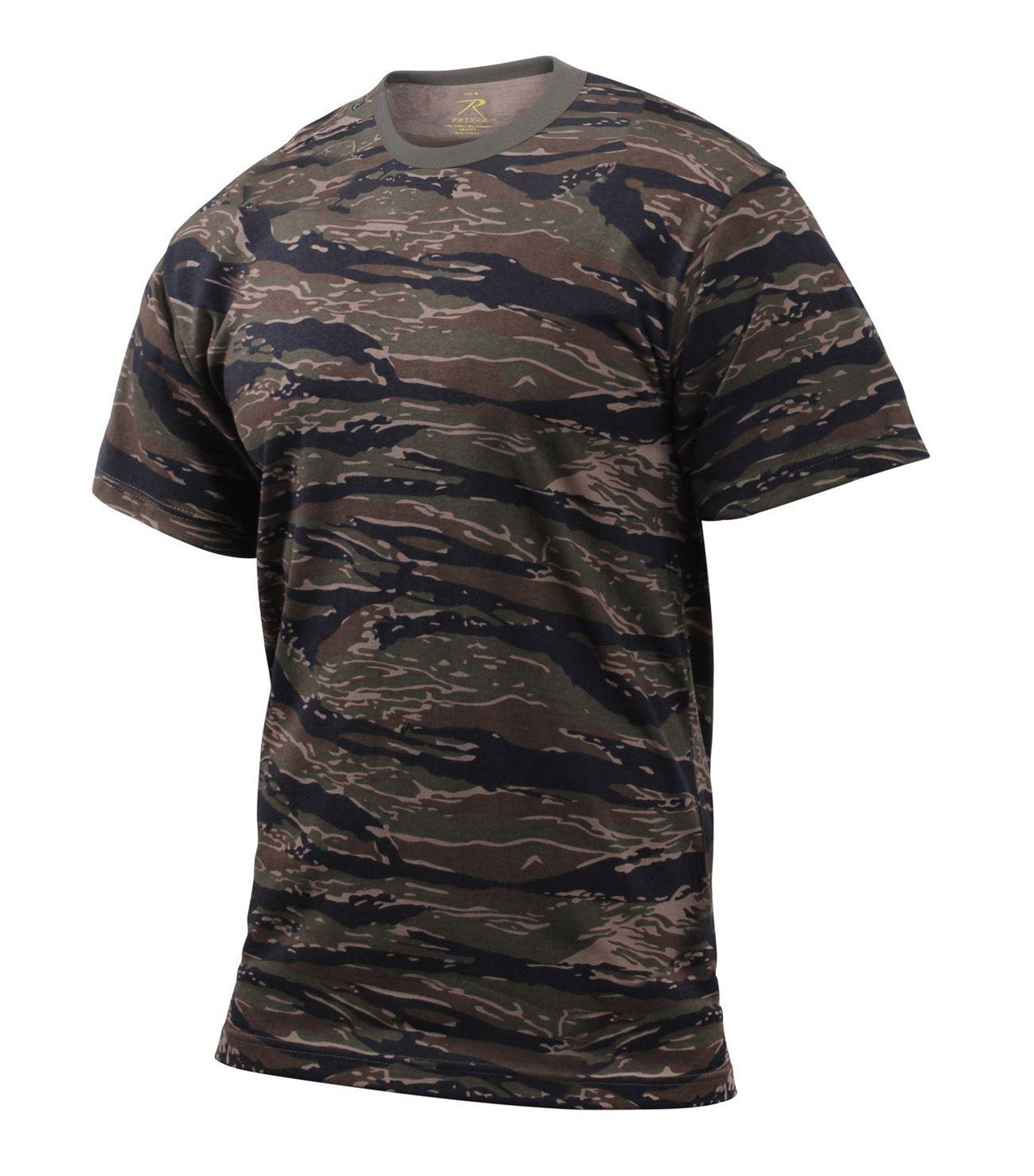 Rothco T-shirt - Mange Camouflager (Tiger Stribet, L)