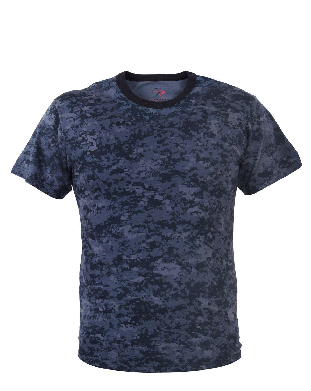 Rothco T-shirt - Mange Camouflager (Digital Midnat Camo, S)