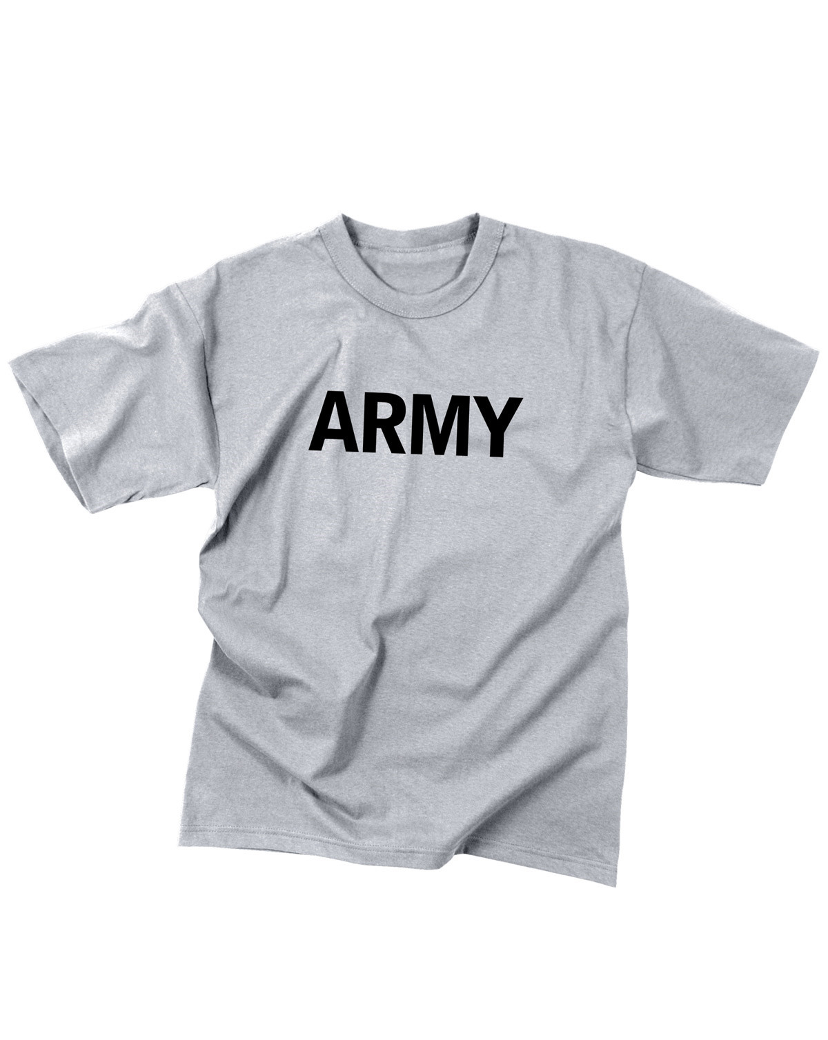 Rothco T-shirt - 'Marines' (Grå m. ARMY, 134-140 / M)