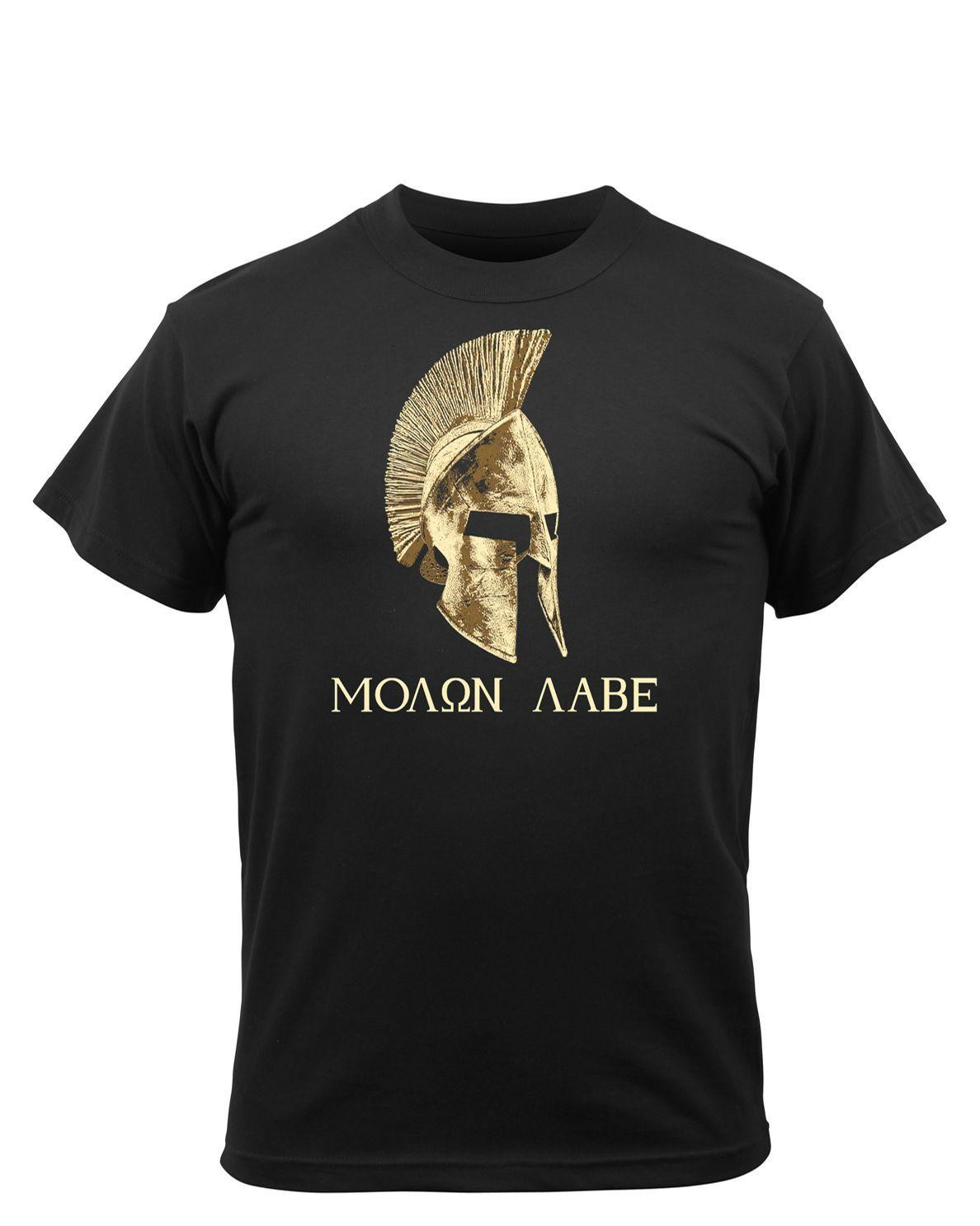 Rothco T-Shirt - 'Molon Labe' (Sort, 3XL)