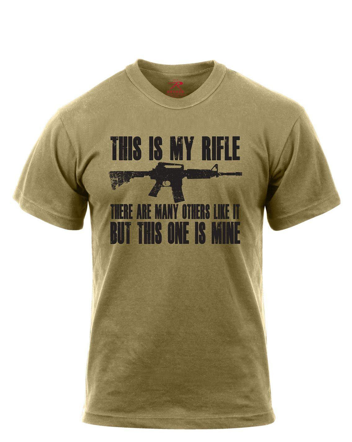 Rothco T-Shirt - 'This Is My Rifle' (Khaki, M)