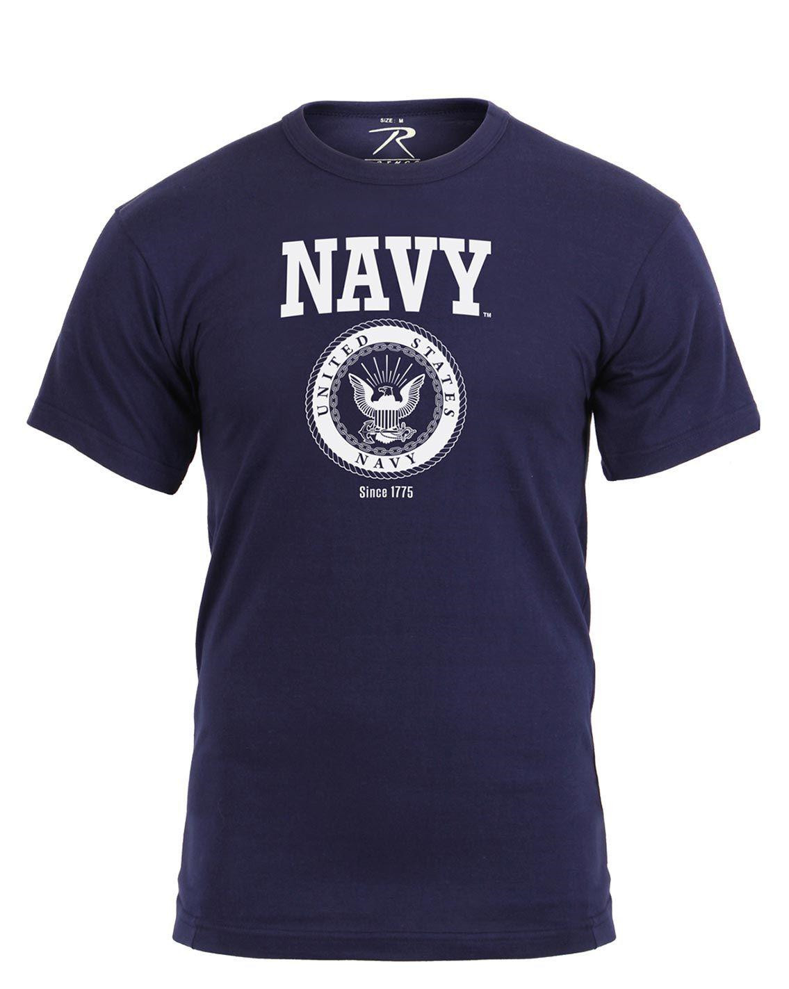 Rothco T-Shirt - US Navy (Navy, XL)