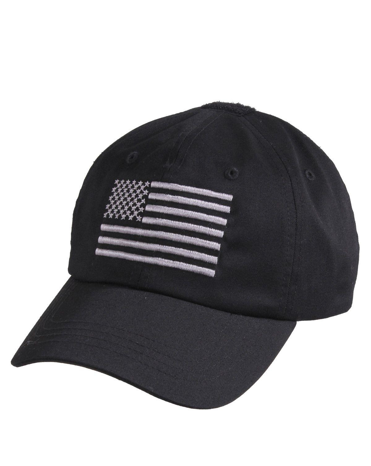 Rothco Tactical Operator Cap m. US Flag (Sort, One Size)