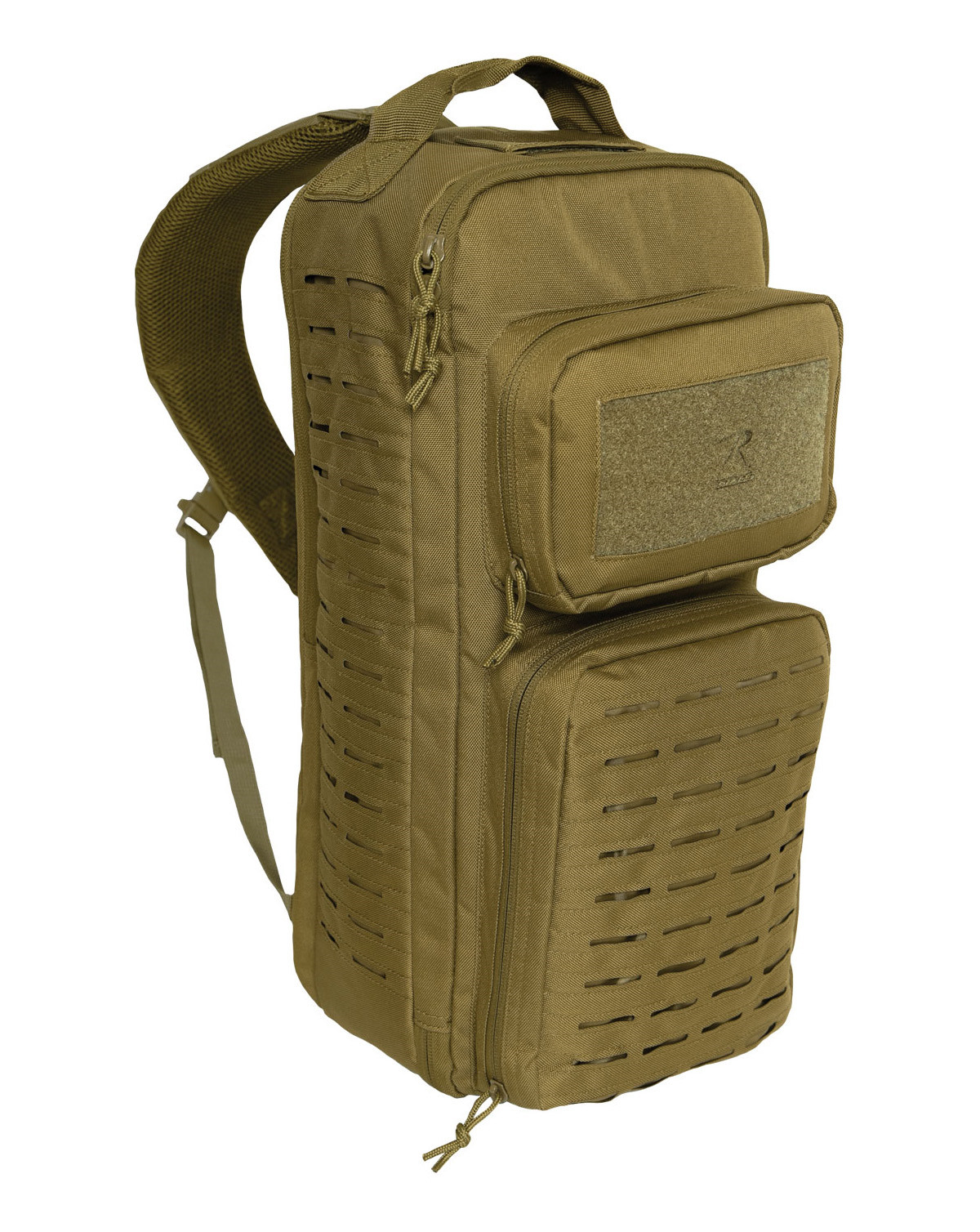 Rothco Tactical Single Sling Pack With Laser Cut Molle (Coyote Brun, One Size)