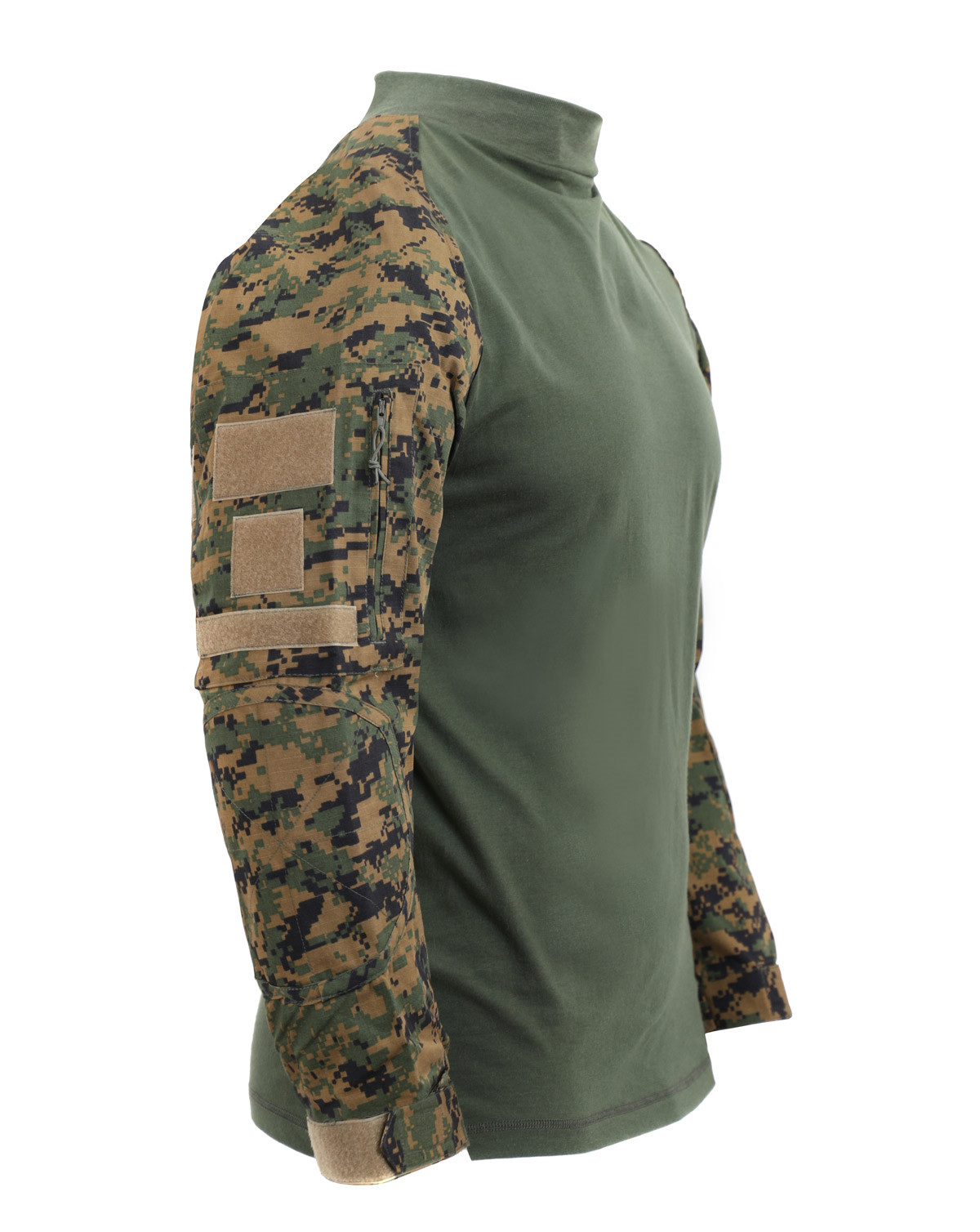 #2 - Rothco Taktisk Airsoft Camouflage Combat Skjorte (Woodland Digital Camo, L)