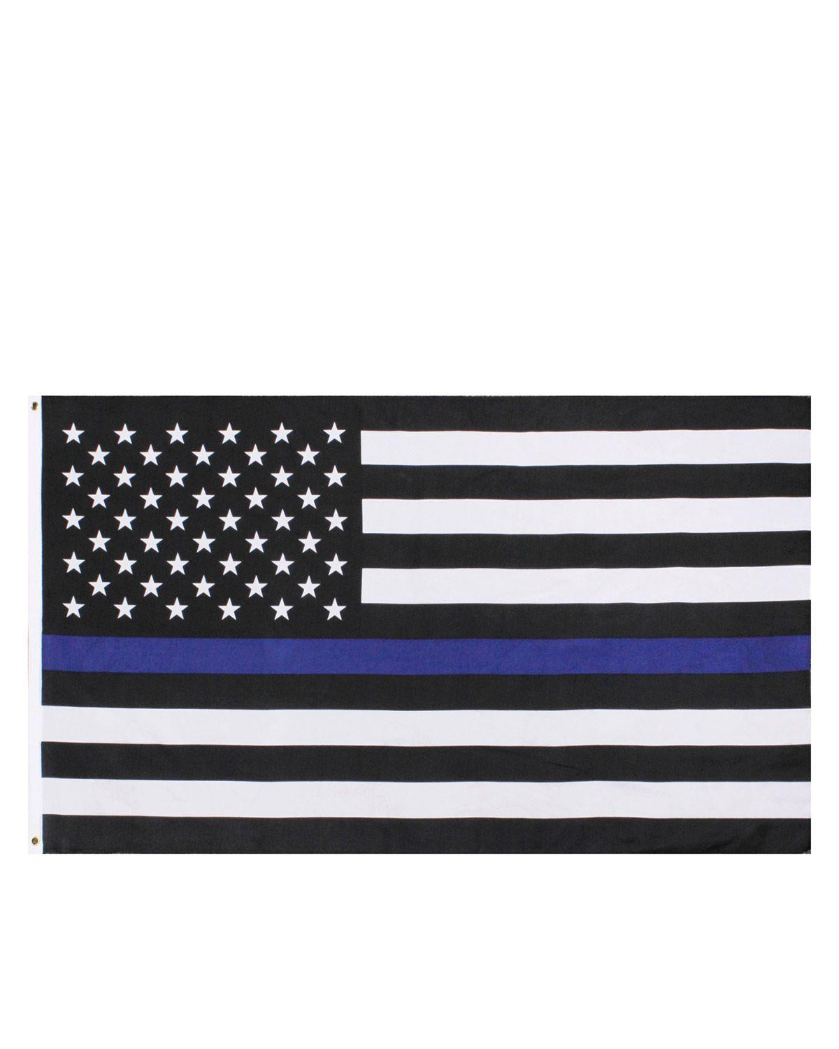 Rothco USA Flag - Thin Blue Line (Sort, One Size)