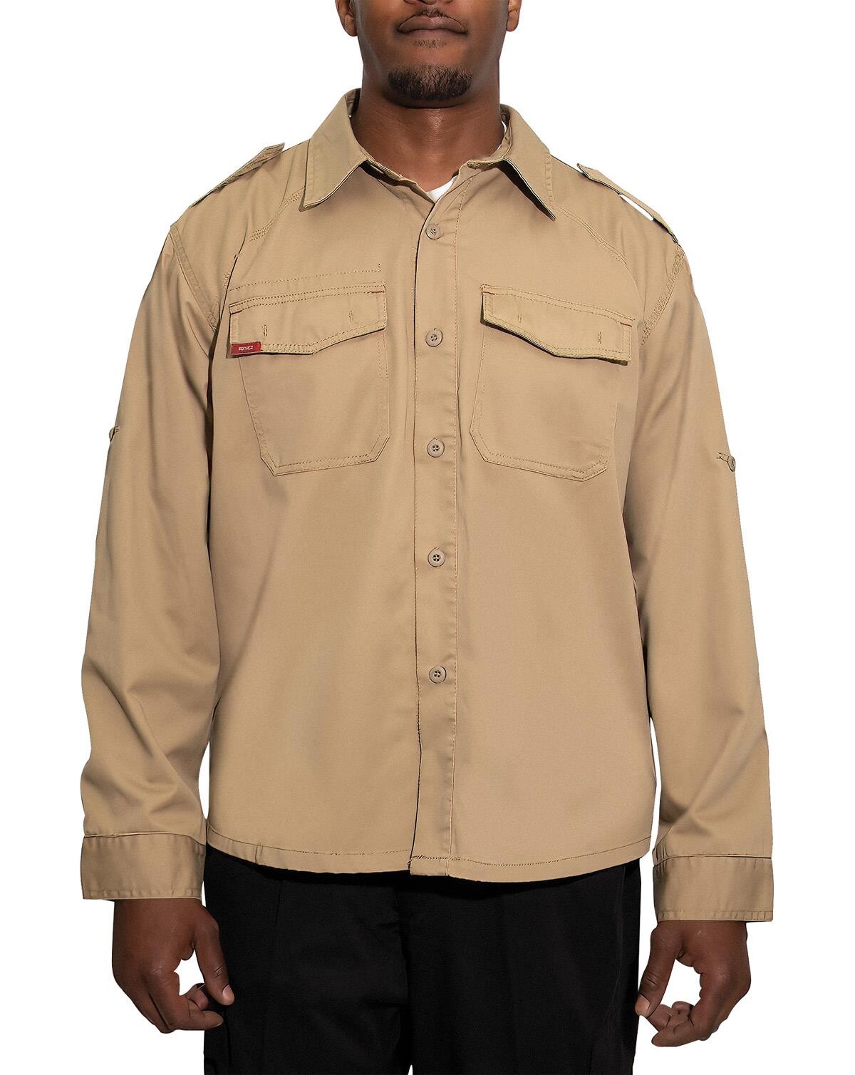 Rothco Vintage BDU Skjorte, Washed (Khaki, 2XL)