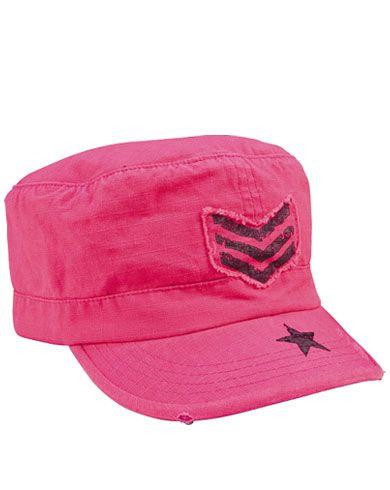 Rothco Vintage Cap (Pink m. Sorte Striber, One Size)