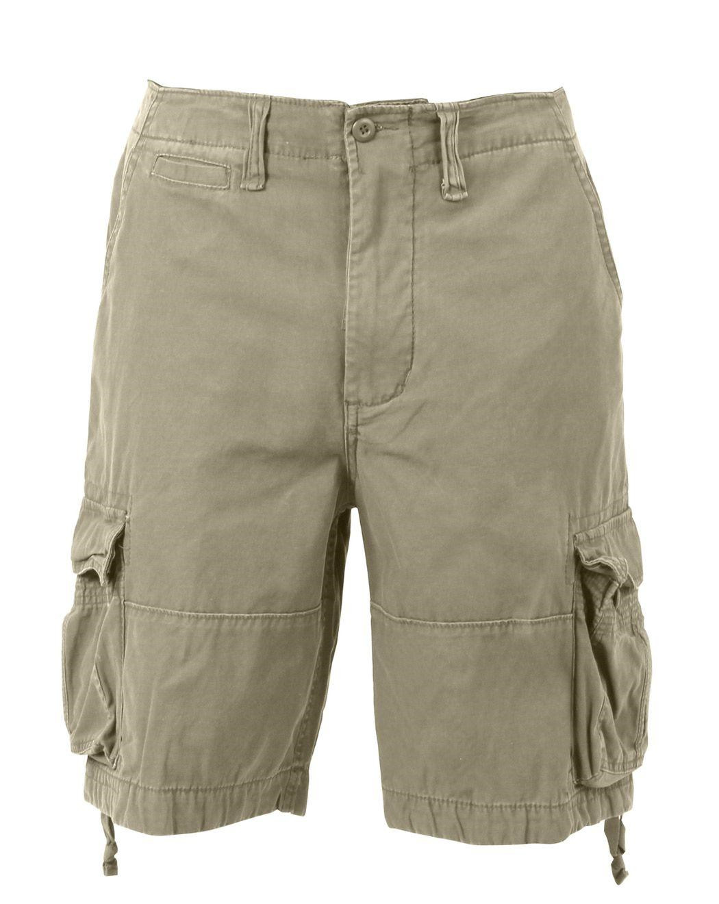 Rothco Vintage Infantry Shorts (Khaki, XL)