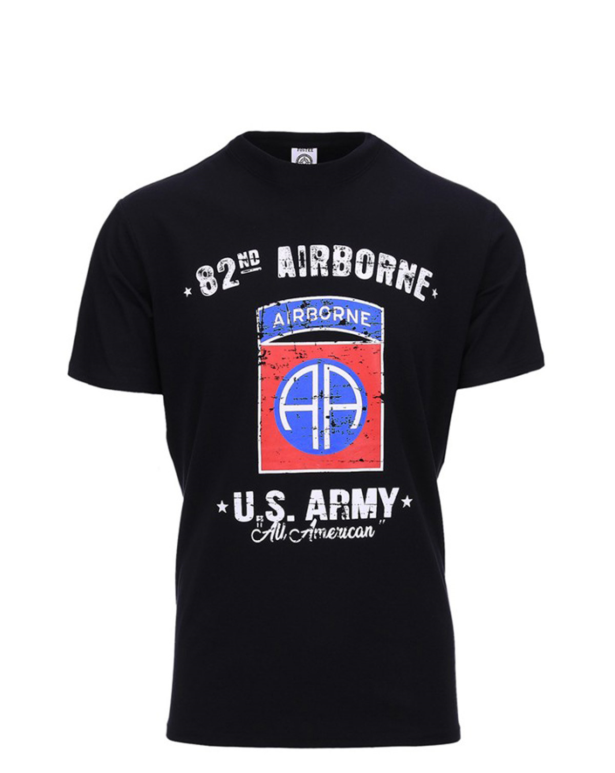 Billede af Fostex T-shirt U.S. Army 82nd Airborne (Sort, L)