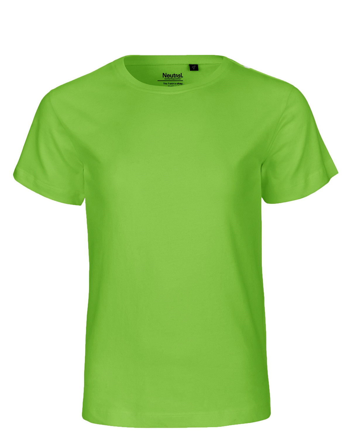 Neutral Økologisk Børne T-shirt (Lime, 152)