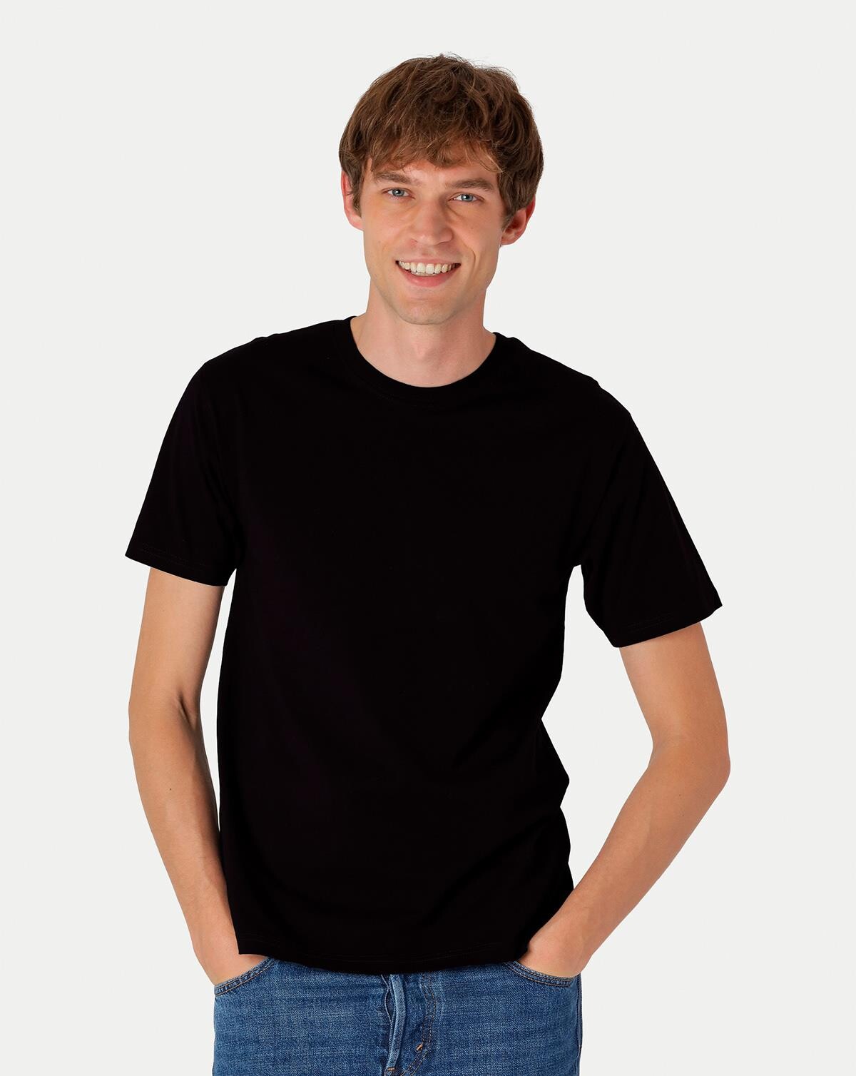 Neutral Økologisk Klassisk T-Shirt (Sort, XL)